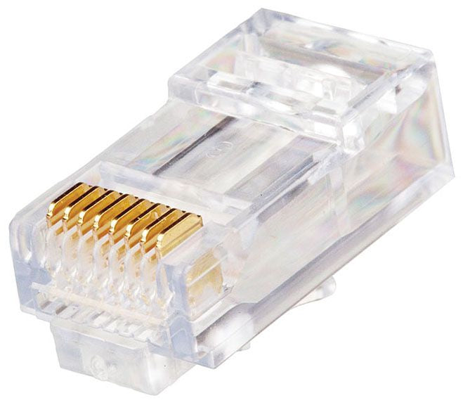 Leviton 47613-EZ6 EZ-RJ45 Cat 6 Plug, Clear