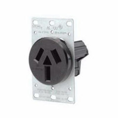 Leviton 5206-S10 Straight Blade Receptacle 50A 125/250 VAC 3 Poles 3 Wires