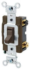 Leviton 54504-2 4-Way Framed Grounding AC Quiet Toggle Switch, 120/277 VAC, 15 Amp