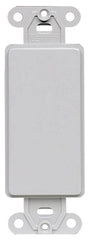 Leviton 80414-GY QuickPort Decora Multimedia Blank Insert Gray