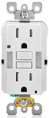 Leviton GFNL1-W Self-Test SmartlockPro Slim GFCI Receptacle 15 Amp 125 Volt NEMA 5-15R