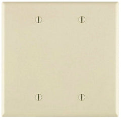 Leviton PJ23-T 2-gang No Blank Wallplate Midway Size Light Almond