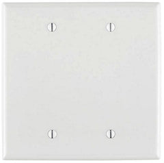 Leviton PJ23-W 2-Gang No Blank Wallplate - White