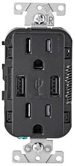 Leviton T5632-E Combination Duplex Receptacle/Outlet And USB Charger 15A 125V