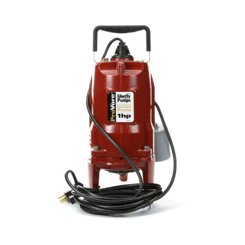 Liberty PRG101A ProVore PRG Series Residential Grinder Pump, Automatic, Wide Angle Float, 1 HP, 2 Discharge, 115V, 12A