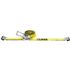 Lift-All TE61001 LoadHugger Tiedown With Ratchet Strap, 3300 lb Working, 27 ft Length, Flat Hook End