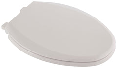 American Standard 5257A65C.020 Easy Lift and Clean Toilet Seat, Elongated Bowl, Closed Front, Plastic, White, Slow-Close Hinge