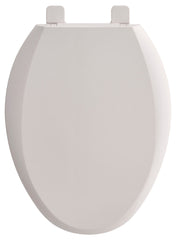 American Standard 5257A65C.020 Easy Lift and Clean Toilet Seat, Elongated Bowl, Closed Front, Plastic, White, Slow-Close Hinge