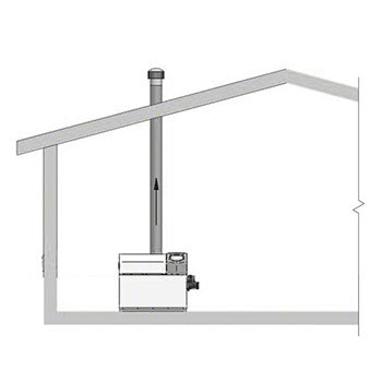 Lochinvar CVK3005 FLUE ADAP FOR POOL HTR TO BVNT