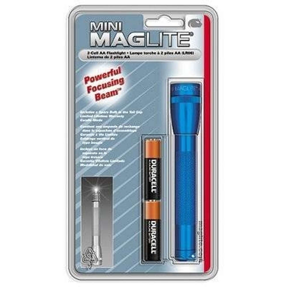 MAG-LITE M2A116 Mini Maglite AA Flashlight 2 AA 14 Lumens