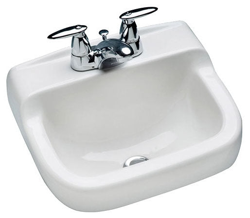 Mansfield Plumbing 1613NS-WHITE Wall Mount 16-1/8 x 13-1/4 x 9-1/2 Sink