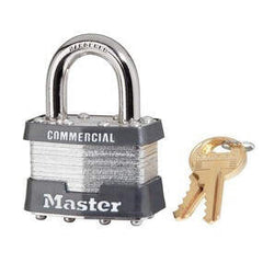 Master Lock 1KA 1-3/4 In Wide Laminated Steel Pin Tumbler Padlock