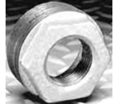 Matco-Norca ZMGBU0704 1-1/2 x 3/4 Male x Female Galvanized Malleable Iron Hex Reducing Bushing