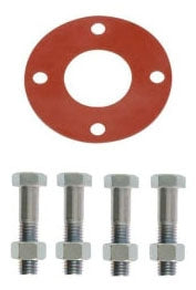 Matco-Norca GSFFG3 3 Full Face Red Rubber Gasket & Steel Bolt Kit