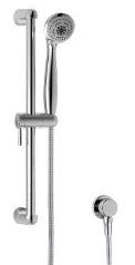 Matco-Norca OPHS-600C CP HANDSHOWER, 5 SETTING EASY CLEAN SHOWERHEAD,24 METAL SLIDE BAR, 72 SS FLEX HOSE,BRASS ELBOW AND CHECK VALVE