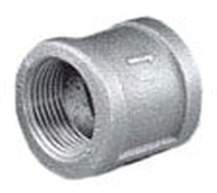 Matco-Norca ZMBCP00 1/8 x 1/8, FPT x FPT, 150 PSI, Lead-Free, Black Malleable Iron, Banded, Coupling