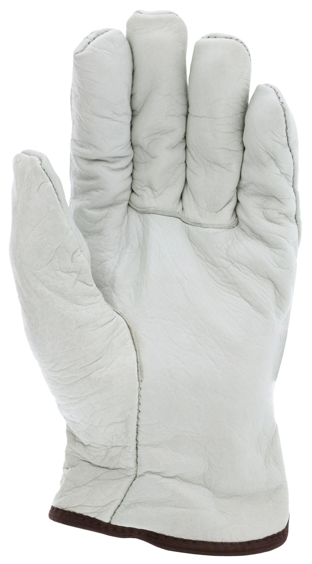 MCR Safety 3250XL Insulated General Purpose Gloves, XL, Beige, Fleece Lining, Cowhide Leather