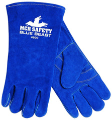 MCR Safety 4600 Blue Beast Protective Welding Gloves XL 13-1/2 inches