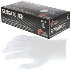 MCR Safety 5015L SensaGuard Gloves Large Powder-Free Industrial Grade Vinyl Case of 1000