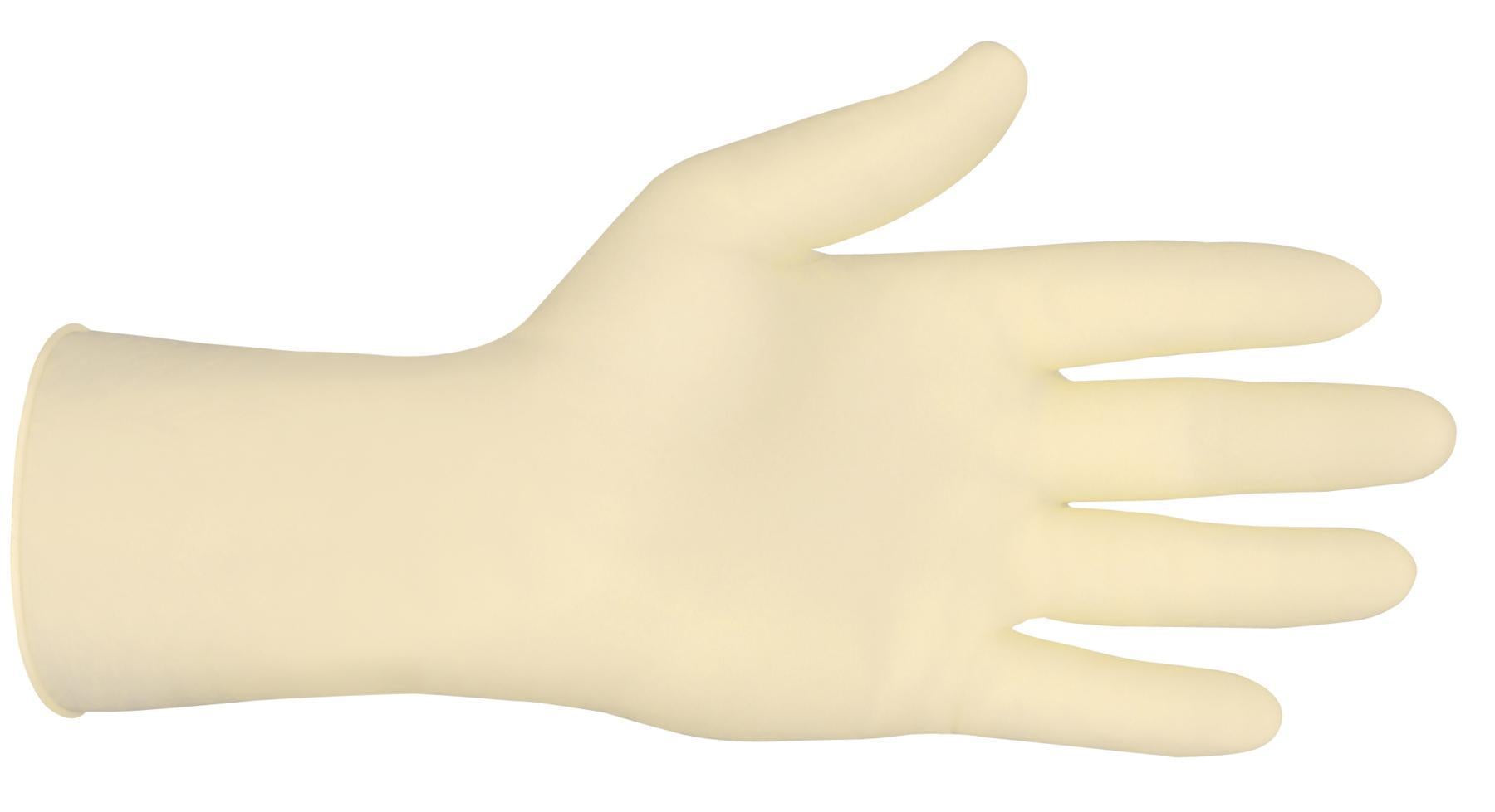 MCR Safety 5055S SensaGuard Non-Sterile Disposable Gloves Small Natural White 9-1/4 inch