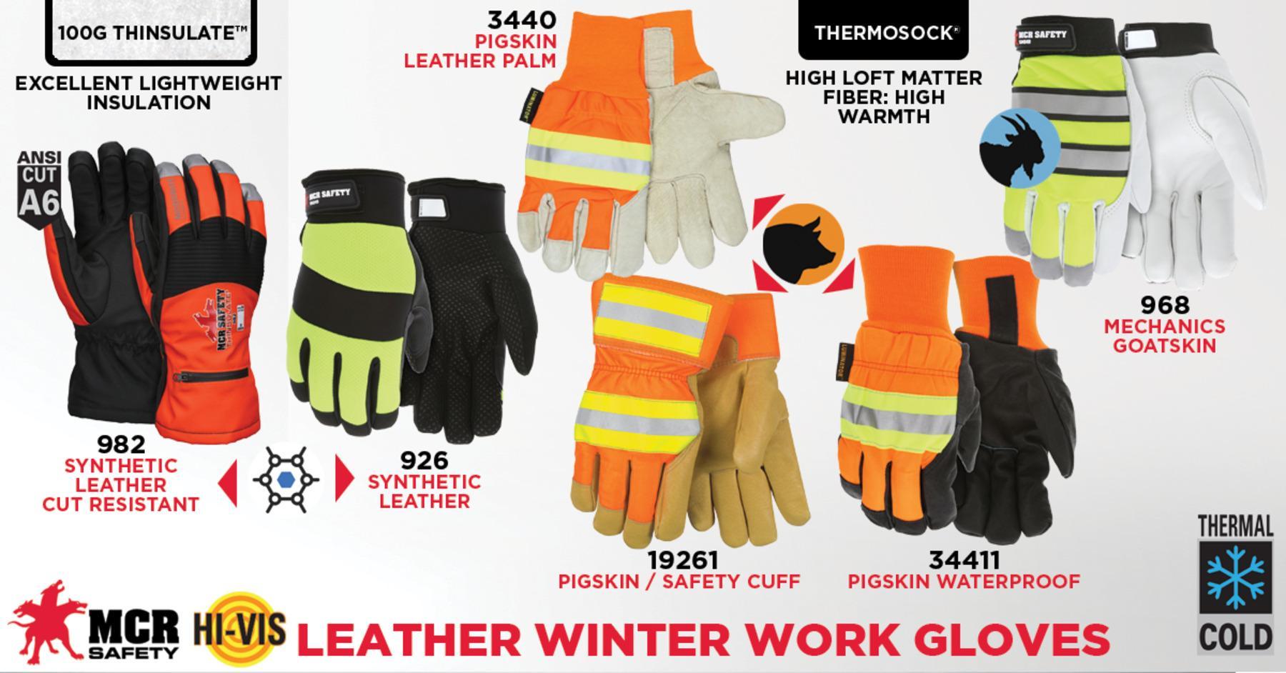 MCR Safety 926XL Multi-Task XL Size Neoprene Synthetic Leather Gloves