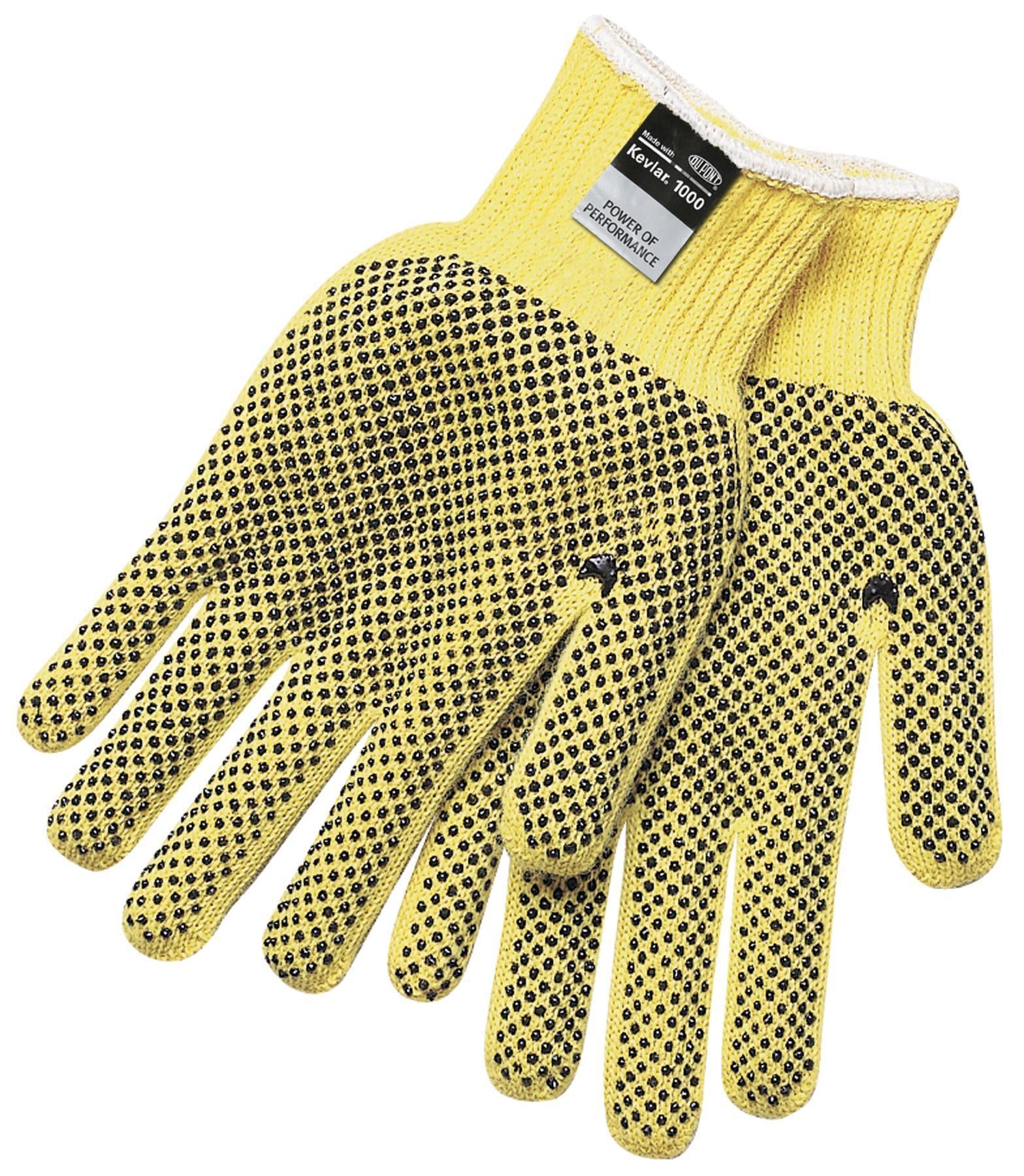 MCR Safety 9366L Kevlar Two-Sided PVC Dots Gloves Large (1 Pair)