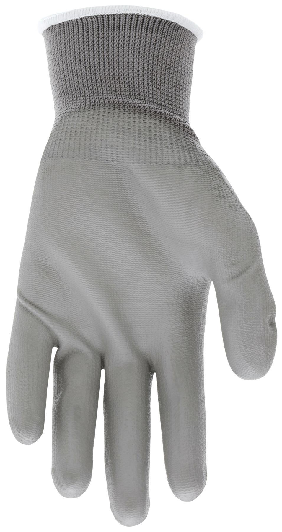 MCR Safety 9666S Dipped General Purpose Gloves, Coated, Small Size, Polyurethane Palm