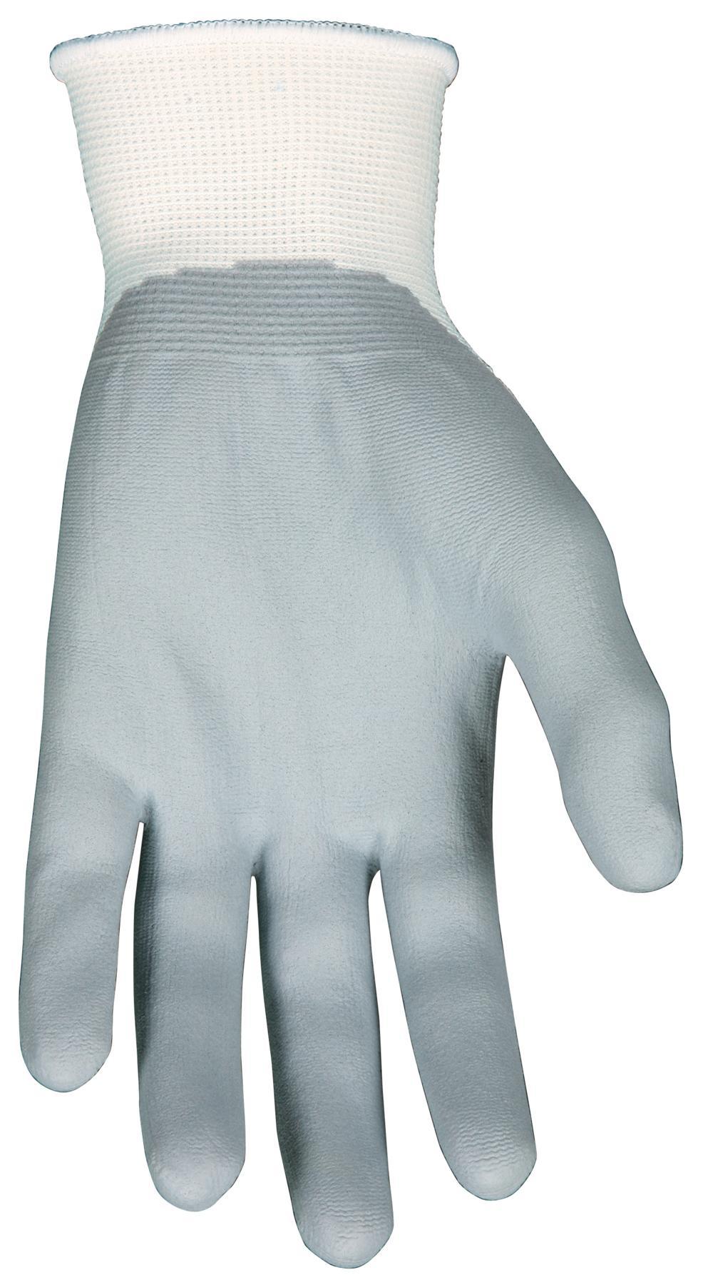 MCR Safety 9673GWS Dipped General Purpose Gloves, Coated/Multi-Purpose, Seamless/Standard Finger, S, Foam Nitrile Palm