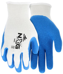 MCR Safety 9680S FlexTuff Work Gloves, White/Blue, Small, 10 gauge