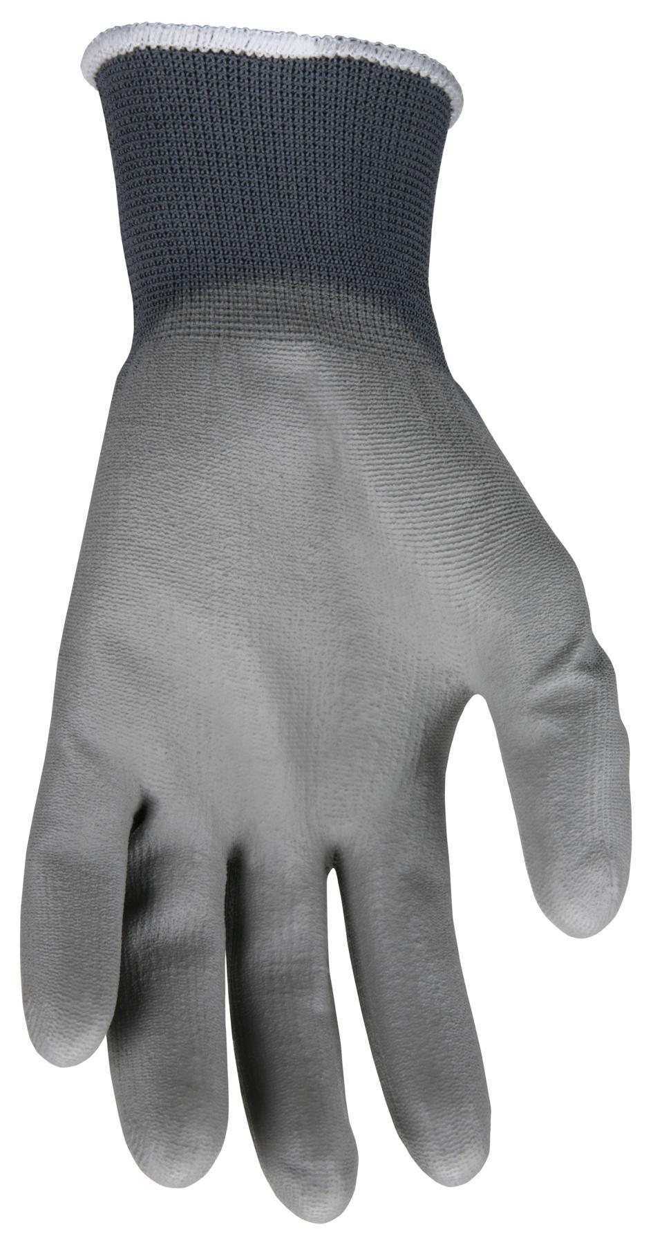 MCR Safety 9696S UltraTech Nylon Shell Gloves with Straight Thumb Small Gray