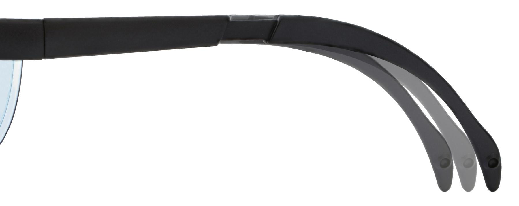 MCR Safety KD110 Klondike Safety Glasses Black Frame Clear Lens