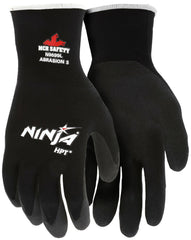 Mcr Safety N9699L Ninja HPT PVC Coated Nylon Gloves Large Black Pair