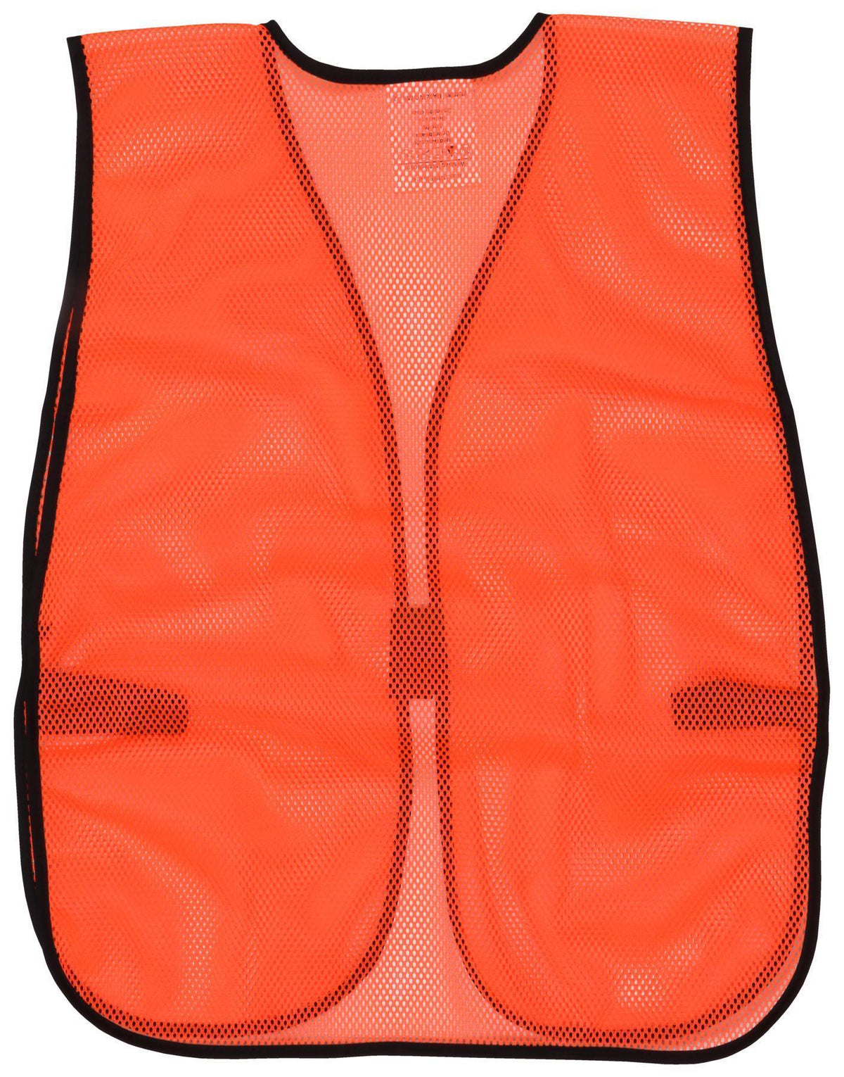 MCR Safety V201 General Purpose Non-ANSI Safety Vest Universal Hi-Viz Fluorescent Orange Polyester Mesh