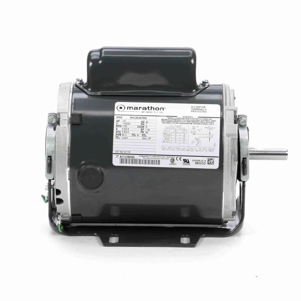 Marathon MG1115 General Purpose Motor 1 Phase 115/230 VAC 1/4 hp 1800 RPM