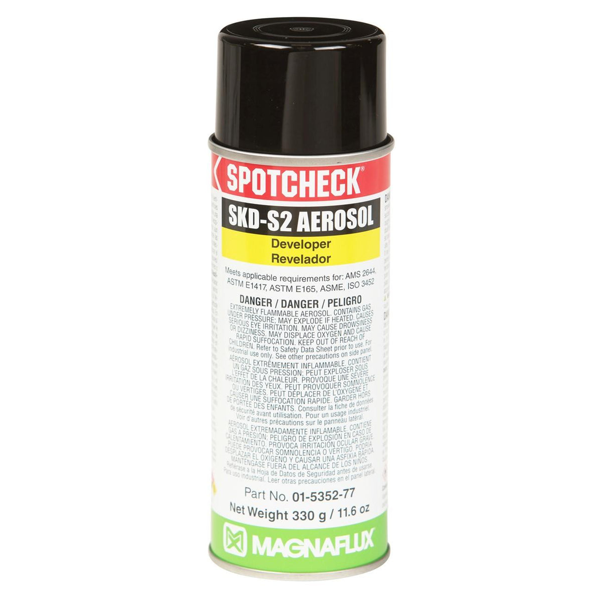 01-5352-78 Magnaflux SKD-S2 SpotcheckÂ® Developer, Solvent Based, 16 oz, Aerosol