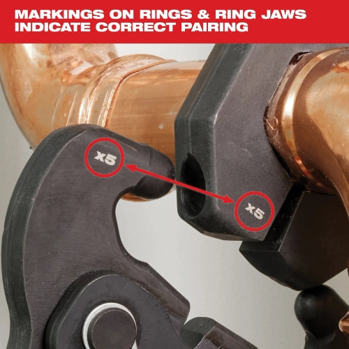 Milwaukee Tool 49-16-2690X Pivoting Press Ring Kit 2-1/2 - 4 in Jaw Capacity