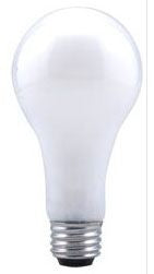 Sylvania 100A21-250V/13406 Incandescent A21 Bulb Shape Inside Frost Finish Medium Aluminum Base 100Watt 250Volt