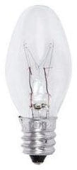 Sylvania 7C7/BL/4PK-120V/13545 120 Volt 7 W Clear Night Candelabra Base C7 Incandescent Lamp