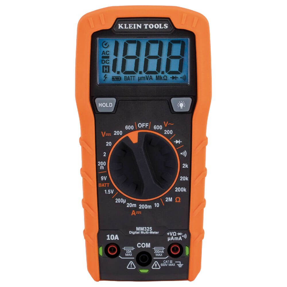 Klein Tools MM325 Digital Multimeter Manual-Ranging 600V