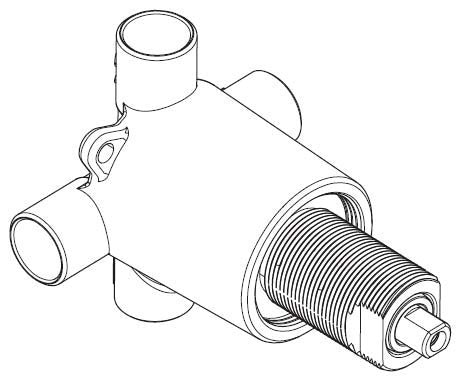 Moen 3360 Transfer Valve Commercial 3-Function 1/2 in. CC