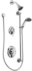 Moen 8342EP15 Commercial Shower System With Valve Shower Head Hand Shower Kit & In-Wall Diverter