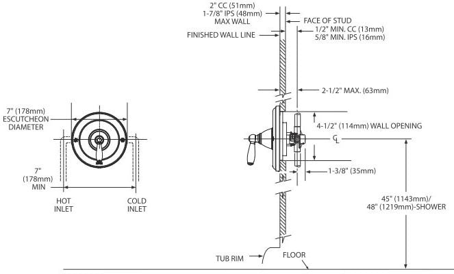 Moen T2151ORB Brantford Single Handle Posi-Temp Valve Trim in Oil Rubbed Bronze