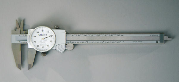 Mitutoyo 505-742J MTI 6 Dial Caliper .001 Grads .100/Rev 0-100