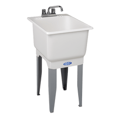 E L Mustee and Sons 12C Mustee Utilatub 23-1/2 inch L x 18 inch W x 33 inch H Polypropylene Combo Laundry/Utility Tub