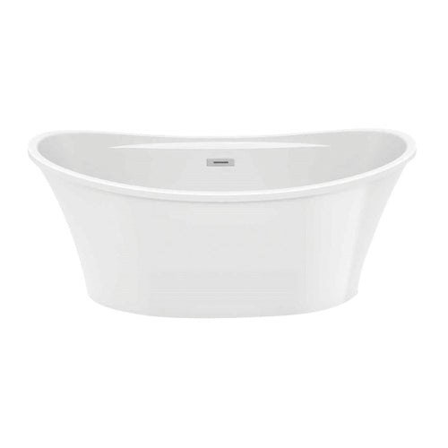 MAAX 106267-000-001 Maax Ariosa 66 Inch x 36 Inch x 28 Inch Acrylic Freestanding Soaking Bathtub, Center Drain, White