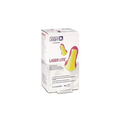Honeywell LL-1-D Laser Lite Disposable Earplug Foam Magenta/Yellow Uncorded Dispenser Box