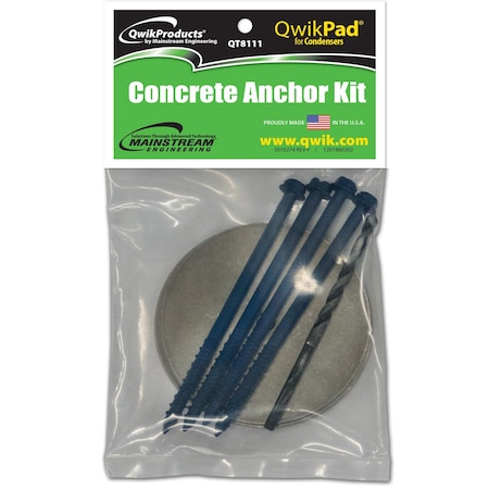 Qwikproducts QT8111 QwikPad For Condensers Optional Concrete Anchor Kit