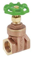 Matco-Norca 514T05LF 1 in. Brass Full Port Threaded Gate Valve