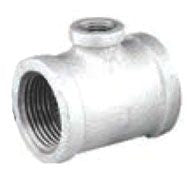 Matco-Norca MGTR0705 1-1/2 x 1-1/2 x 1 FPT x FPT x FPT Class 150 Lead-Free Galvanized Malleable Iron Reducing Tee