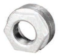 Matco-Norca ZMGBU0807 2 x 1-1/2 MPT x FPT Class 150 Lead-Free Galvanized Malleable Iron Hex Head Reducing Bushing